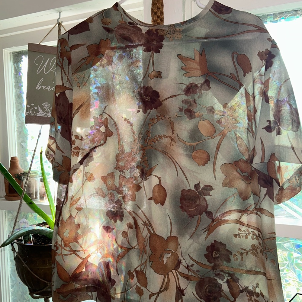 Floral Sheer Women's Top